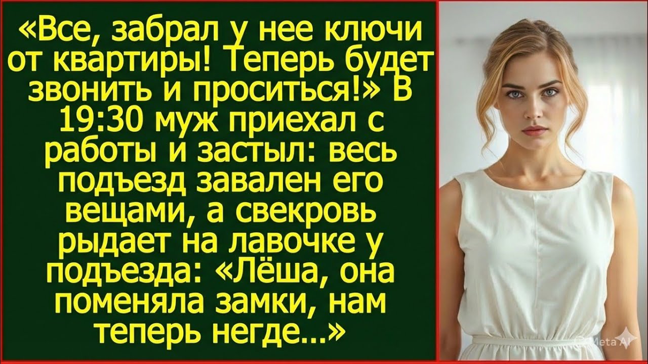 Все, забрал у нее ключи от квартиры! Теперь будет звонить и проситься! - доложил муж свекрови.