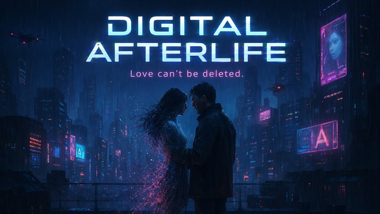 Digital Afterlife | Emotional Cyberpunk Synthwave | AI Love Story