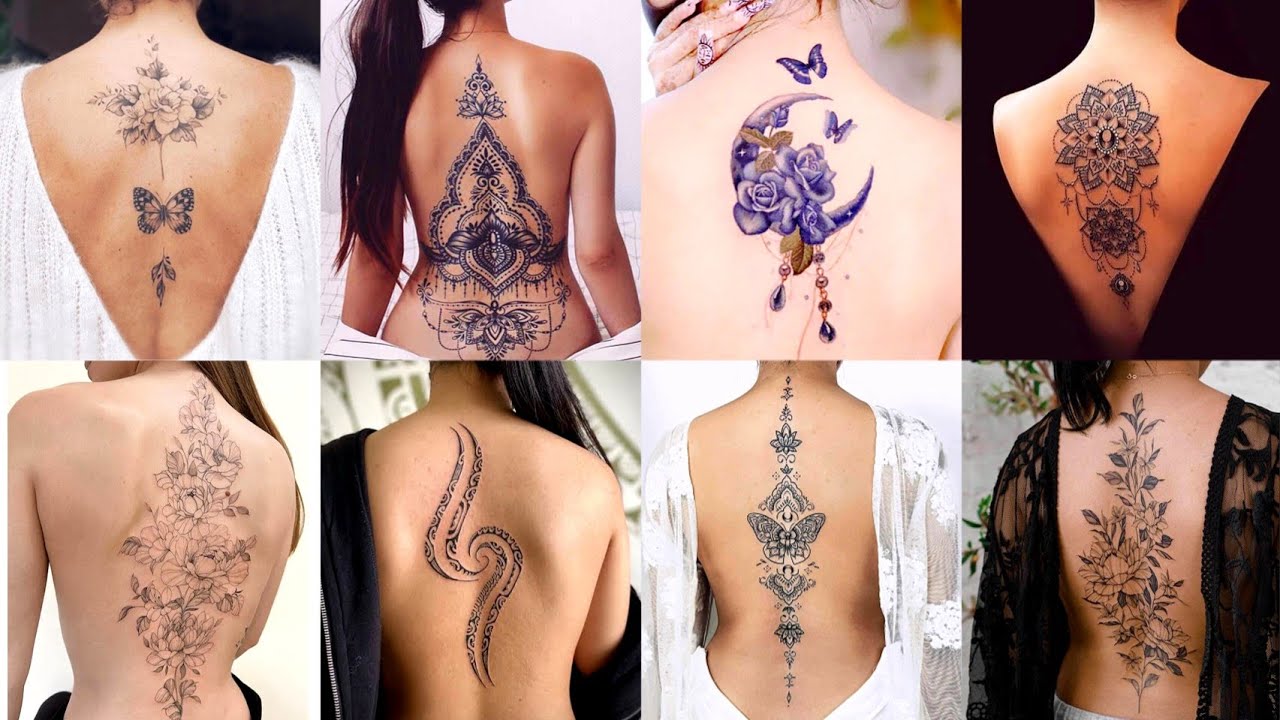 Elegant spine tattoo ideas // Beautiful back tattoos for women // #backtattoo #tattoo #video .