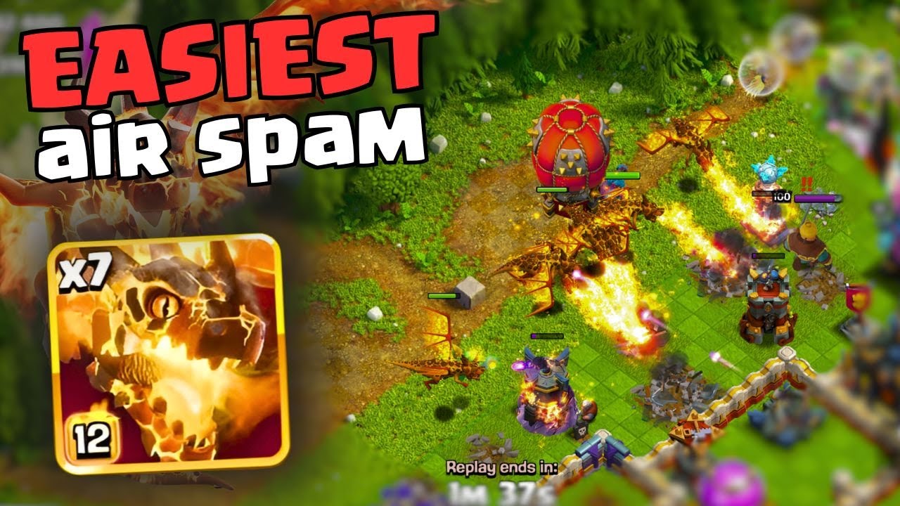 Super Dragons become CRAZY strong and INSANELY easy with the Yeti Clone | Town Hall 17 attacks