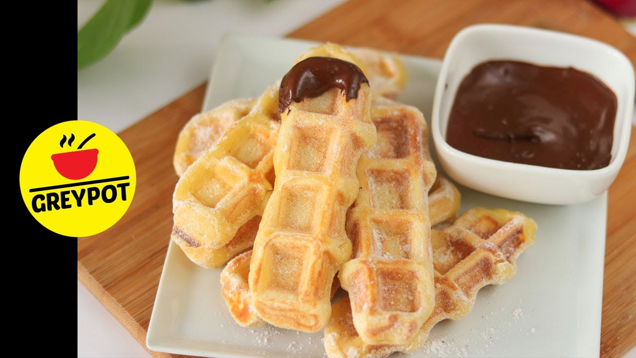 Churroffles Recipe Churros + Waffles recipe No Frying churros Easy Snack Recipe