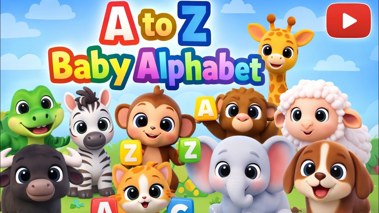 Baby Alphabet A to Z | Animal Names for Kids | Learn ABC Animals | Preschool Learning