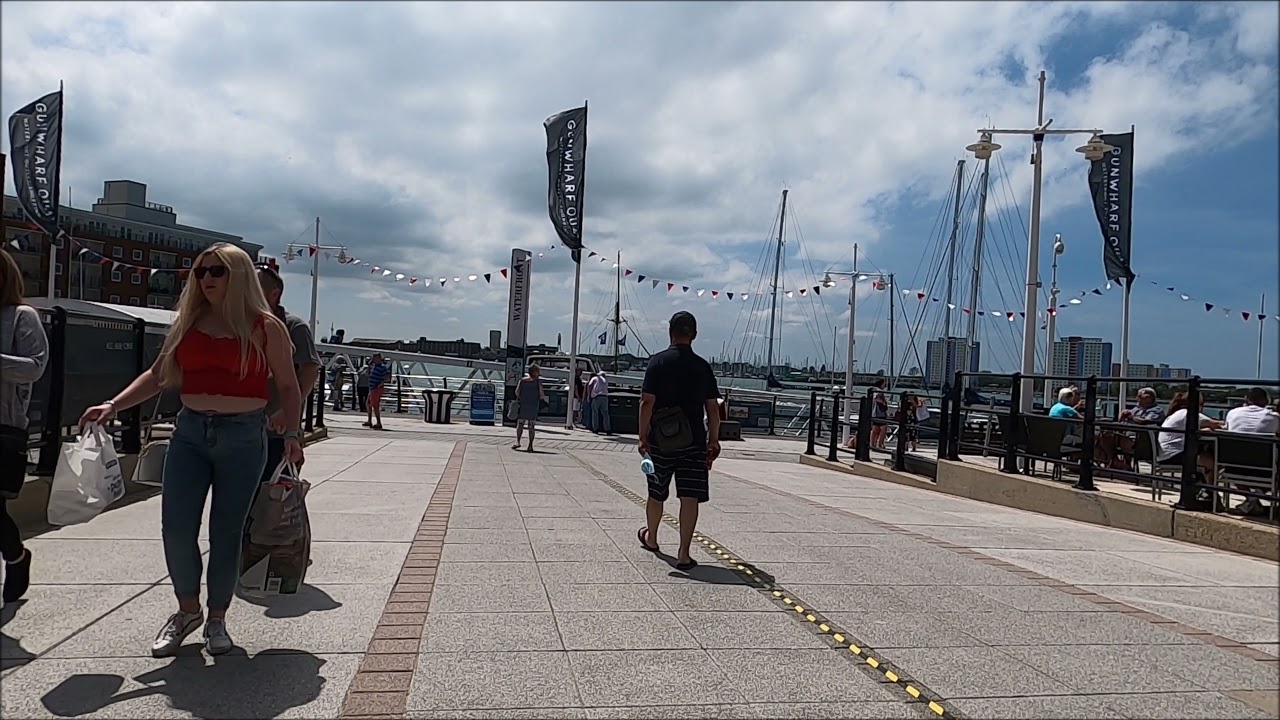 Virtual Tour Of Gunwharf Quays Designer Outlet Shopping Centre - Portsmouth - June 2021 | kittikoko