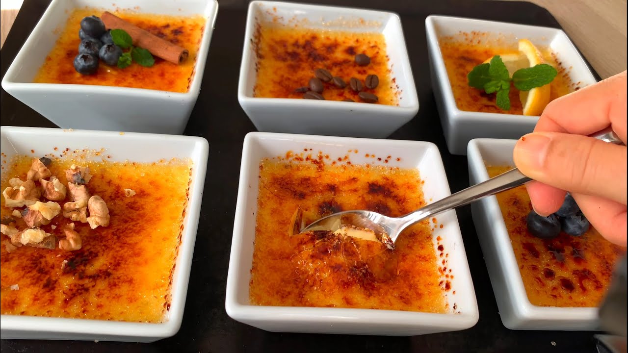 La Crème Brûlée Le Plus Facile à Faire|  Comment Faire La Crème Brûlée?