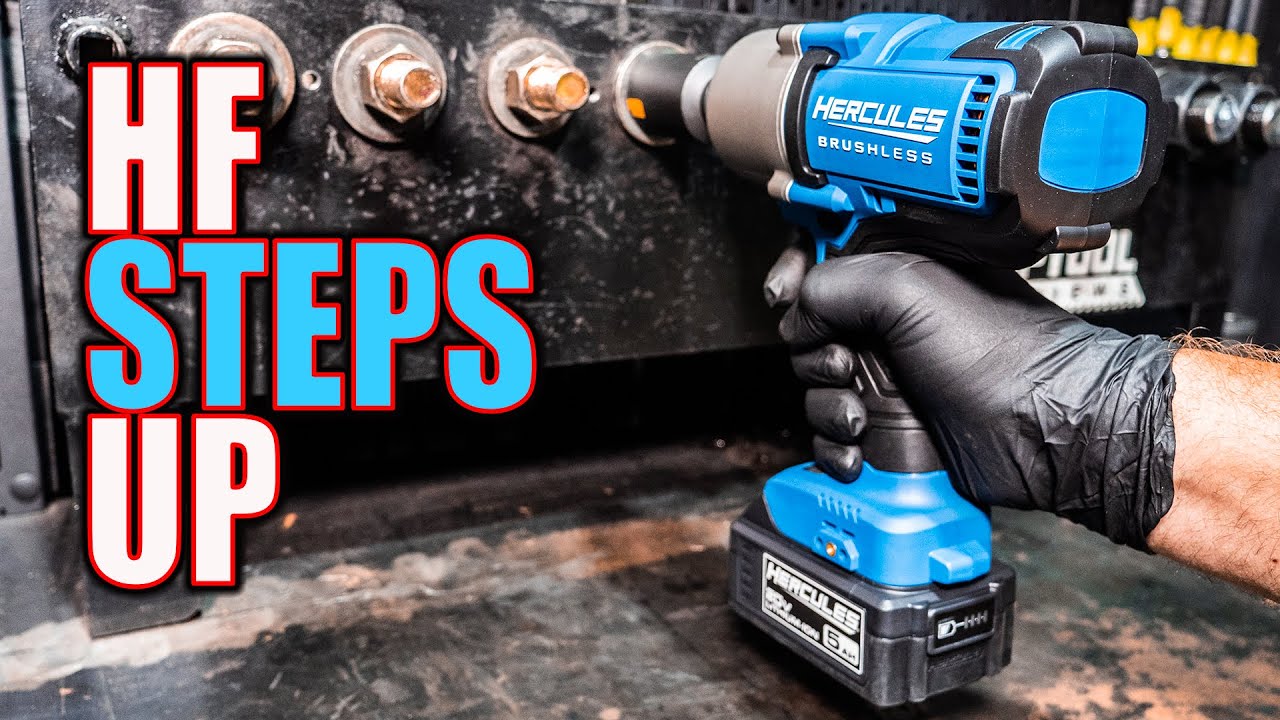 Есть ли у Harbor Freight крутящий момент? Бесщёточный ударный гайковерт HERCULES HCB86B 20 В с вы...