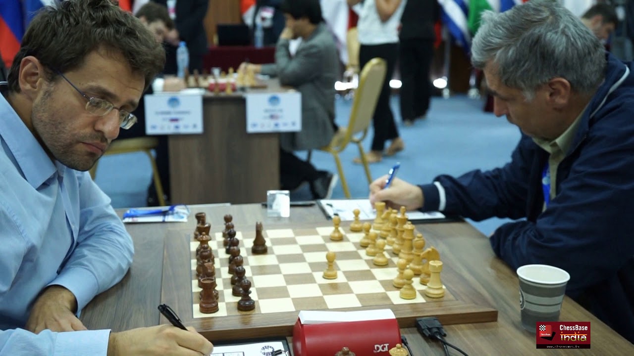 Ivanchuk's focussed anger, Aronian's calmness, video of start of round 5.2