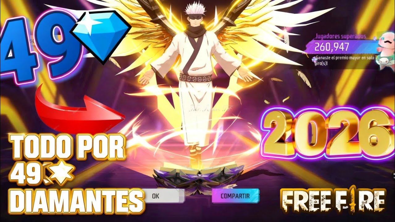 😱CON 49💎 COMO SACAR EL EMOTE PACTO LUMINOSO EN FREE FIRE DEL AÑO 2026 REGION EEUU 🇺🇲🤯