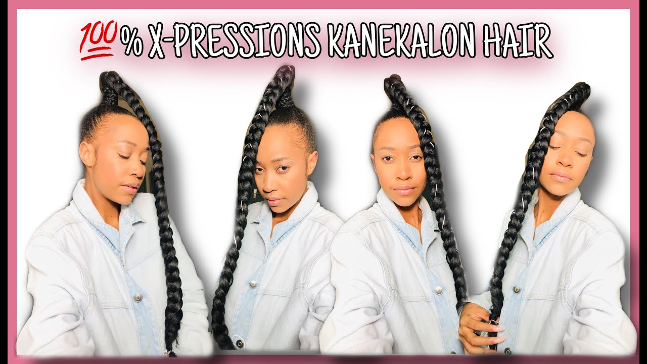 EXTREMELY LONG BRAIDED PONY TAIL WITH 100 % X-PRESSIONS KANEKALON HAIR PIECE|HOW TO HAIRSTYLES