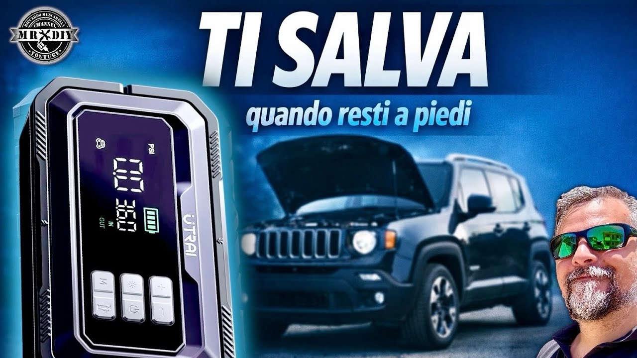 L’accessorio che ti salva quando l’auto o la moto ti lascia a piedi. Jump Starter utrai JS-30 obd2