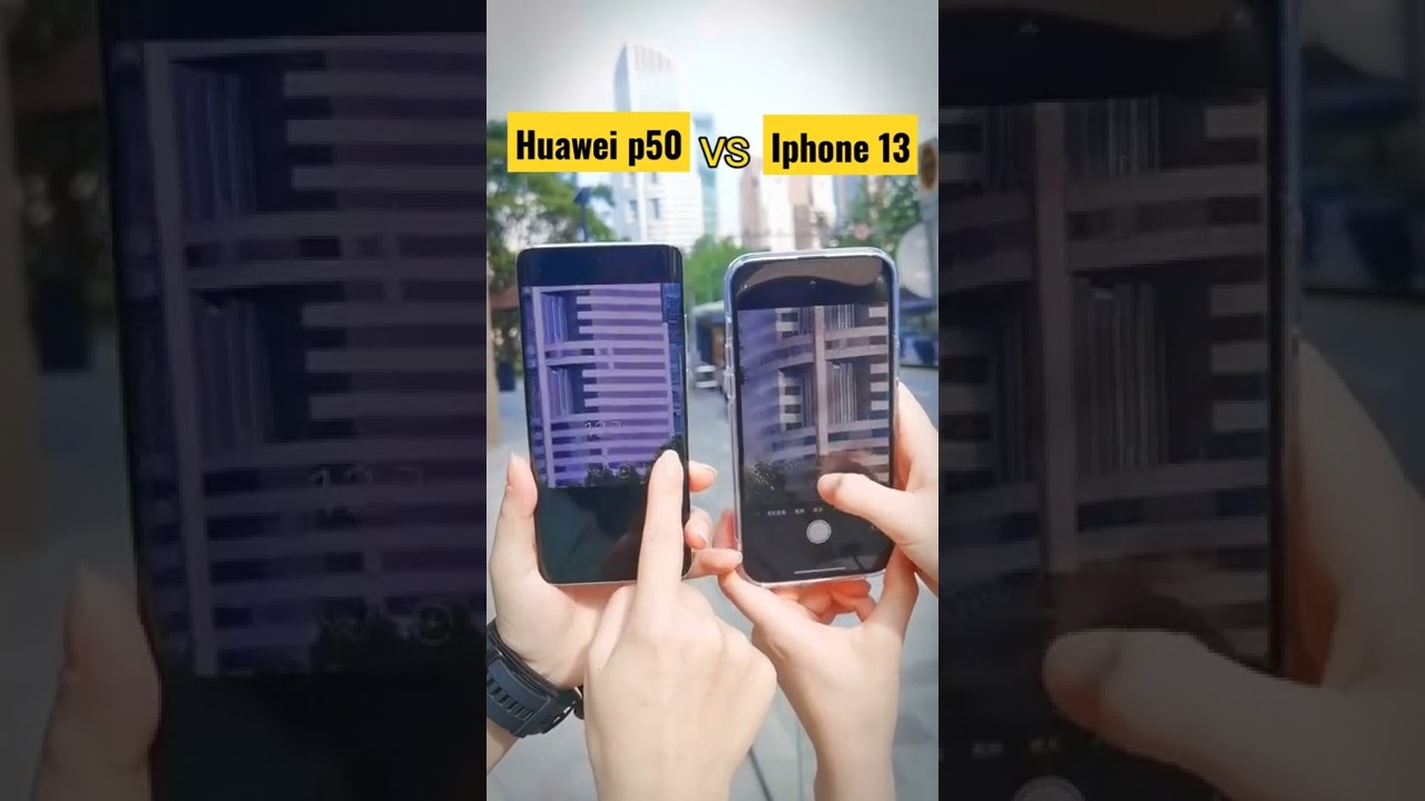 Huawei P50  Vs  IPhone 13 Camera Test #shorts #techamazing
