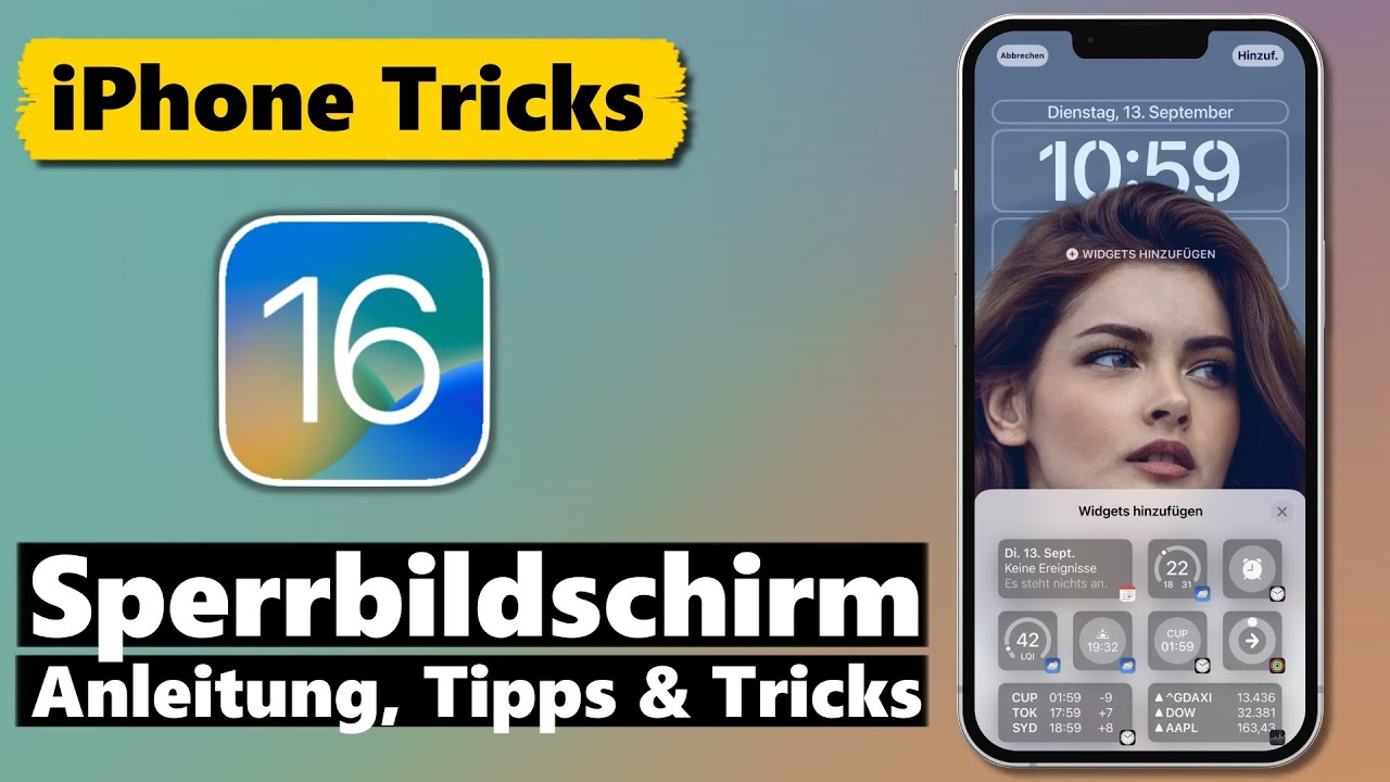 iOS 16 Sperrbildschirm - Anleitung, Tipps & Tricks 🤩📲