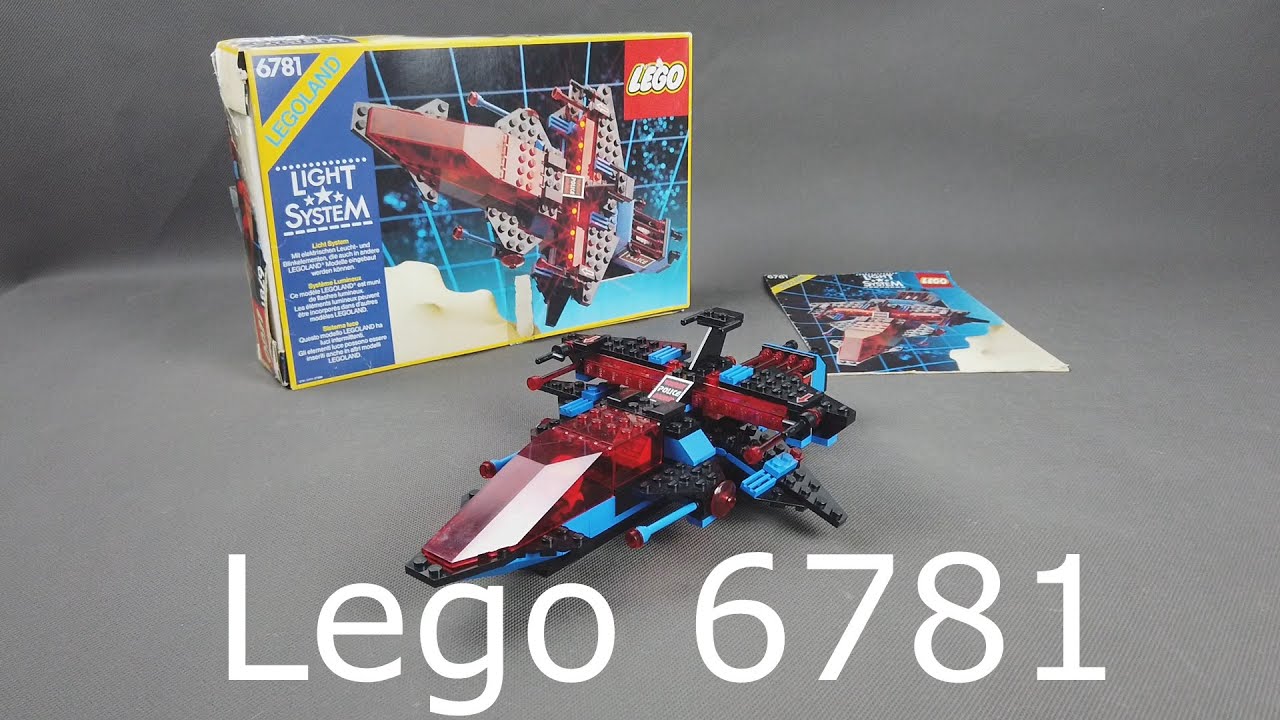 LEGO 6781 SP-Striker Space Police 9V system light system lego 100% Complete vintage Lego