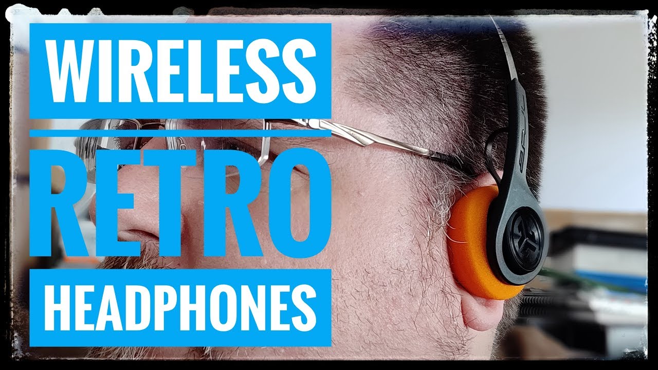 Retro WIRELESS Headphones! STAR LORD would APPROVE! Rewind Wireless Retro Headphones from JLab Audio
