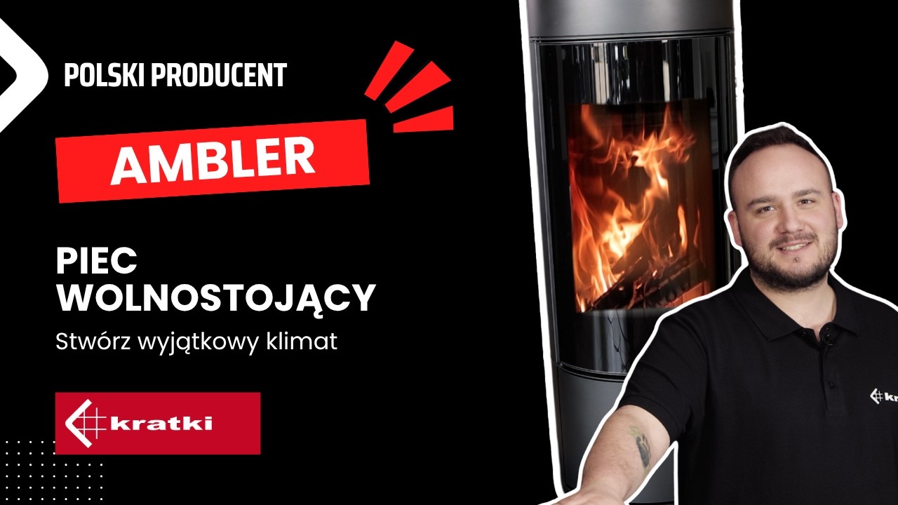Piec wolnostojący opalany drewnem? Sprawdź AMBLER firmy KRATKI. Dlaczego warto go wybrać? #design