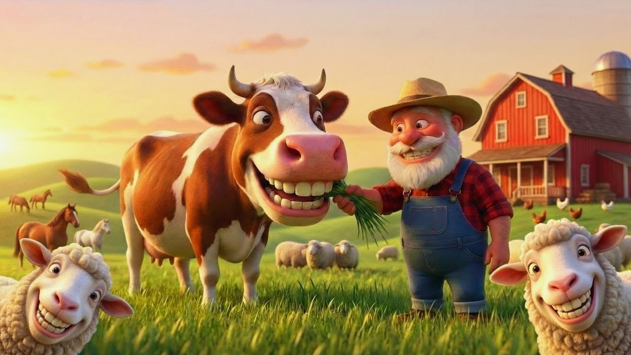 Old MacDonald Had a Farm 🐄🐷🐴 | Fun Animal Sounds Song for Kids | E-I-E-I-O
