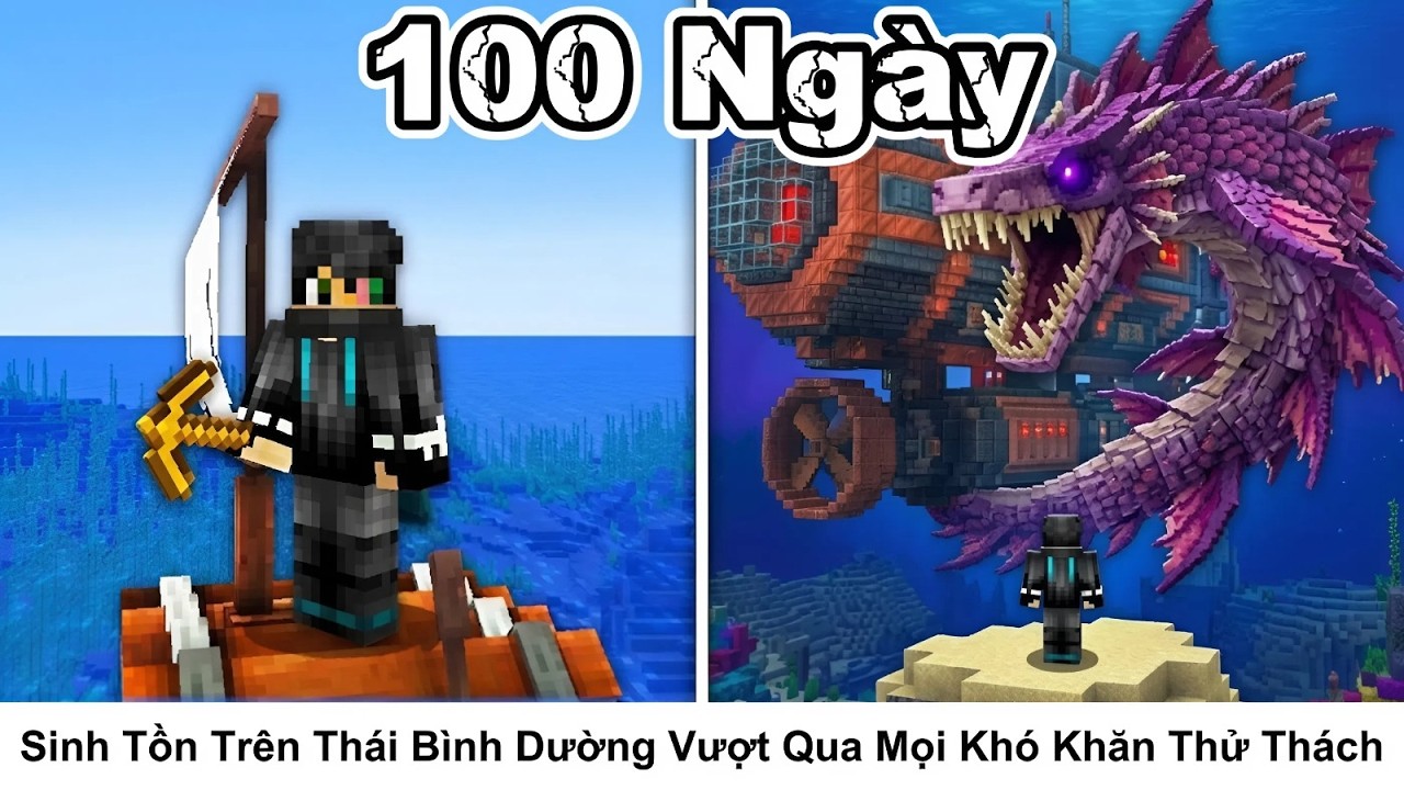 T&oacute;m Tắt 100 Ng&agrave;y || Sinh Tồn Tr&ecirc;n Th&aacute;i B&igrave;nh Dường Vượt Qua Mọi Kh&oacute; Khăn Thử Th&aacute;ch