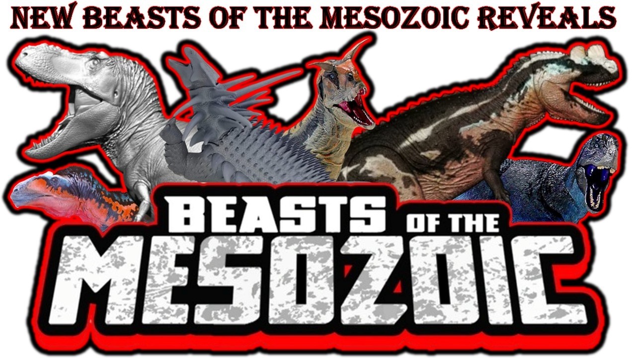 Новые фигурки из серии Beasts of the Mesozoic 2.0: тираннозавр, цератозавр и спикомеллус.