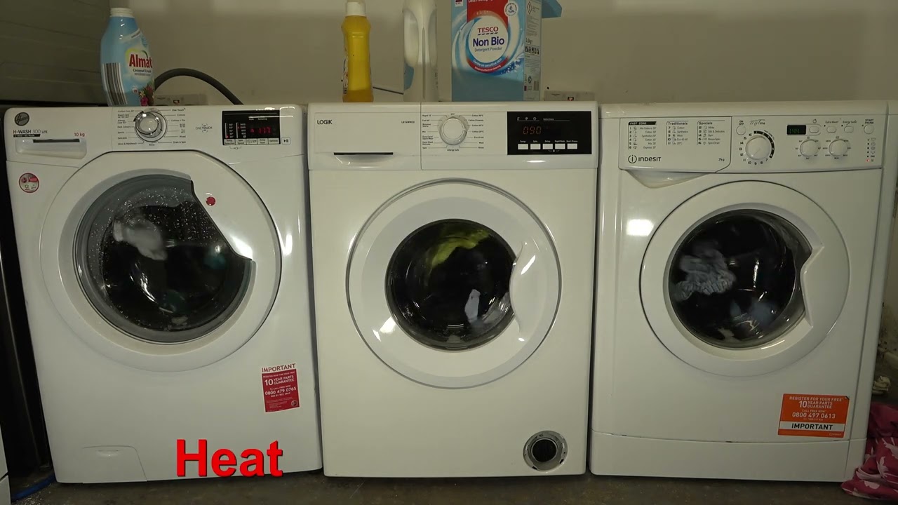 Wash Race - Hoover H-wash 300 vs. Logik vs. Indesit Mytime / 20'c