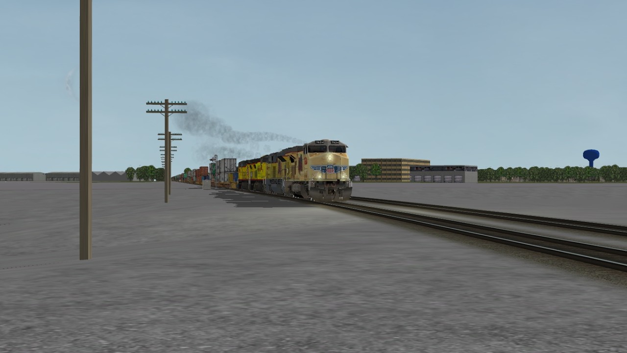 ORTS: High Speed UP C45ACCTE #7624 WB IG2LA-09 At Low Moor, IA