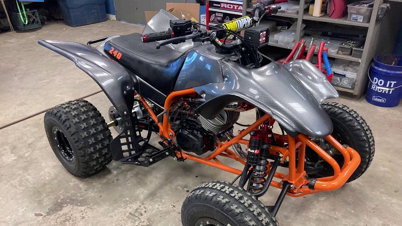 Incredible 240 Yamaha Blaster restored as a gift by a customer to his employee. D&A Restorations
