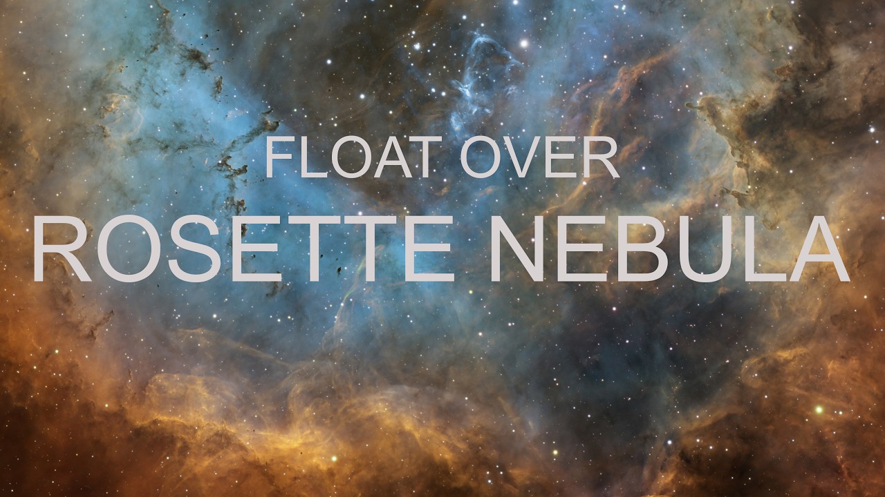 Float Over Rosette Nebula | NGC 2244 | Relaxing Stellar Drift in 4K