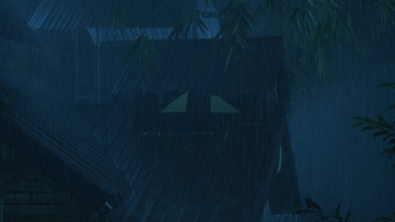 Heavy Stormy Night 🌧️ Torrential Rain Sounds for Sleeping | Deep Rain Ambience