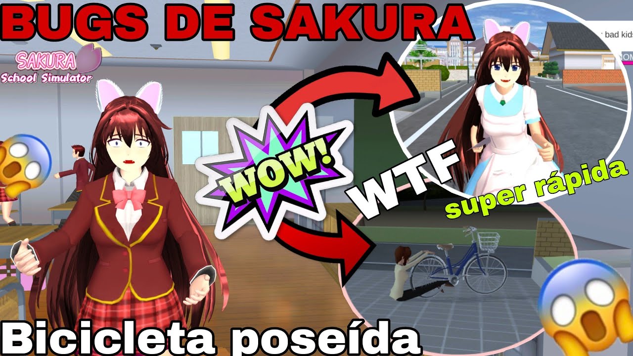 Bugs de SAKURA || Bicicleta poseída 😱 || Super rápida || Sakura School Simulator || Fanyzay