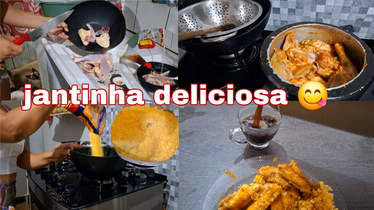 FIZ FRANGO CAIPIRA COM CUSCUZ PRA JANTA!UMA DELICIA FRANGO CAIPIRA😋😋