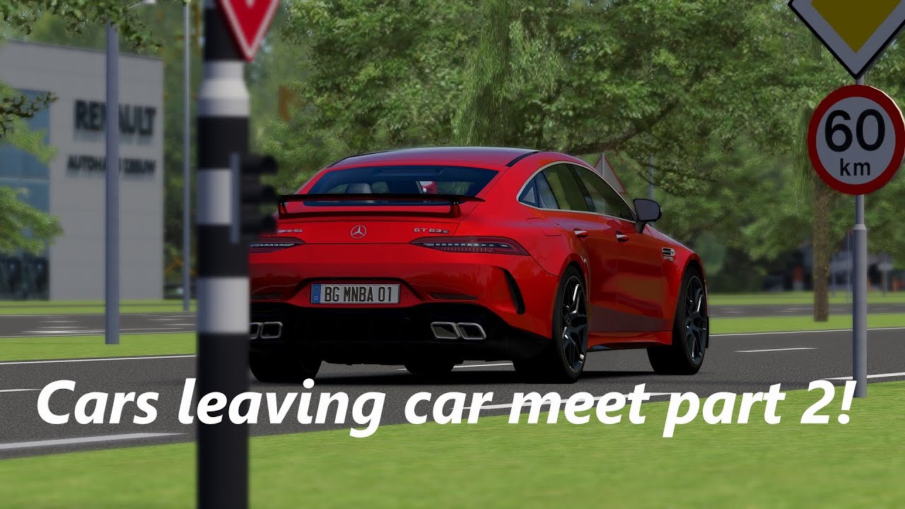 Assetto Corsa - Cars leaving car meet! | Revs | Launches | Crazy loud sounds