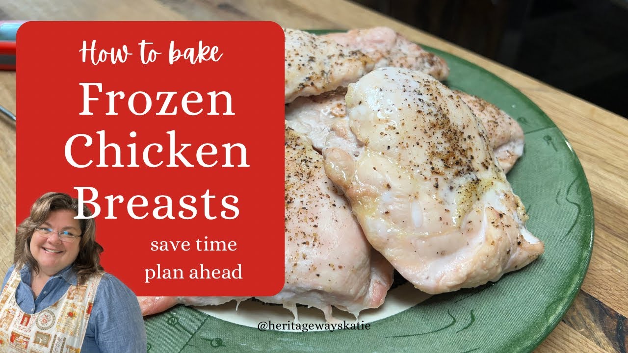 How to Cook Frozen Chicken Breasts | How to Use Meat Thermometer | Printable Recipes