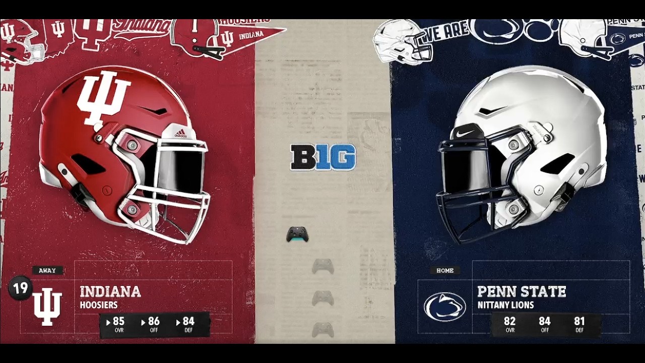NCAA Indiana rebuild 2035 week 5 Vs. Penn State