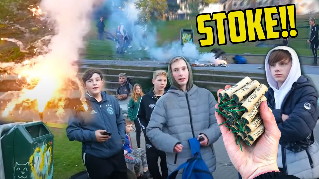 STOKE MET EEN GROEPJE KIJKERS