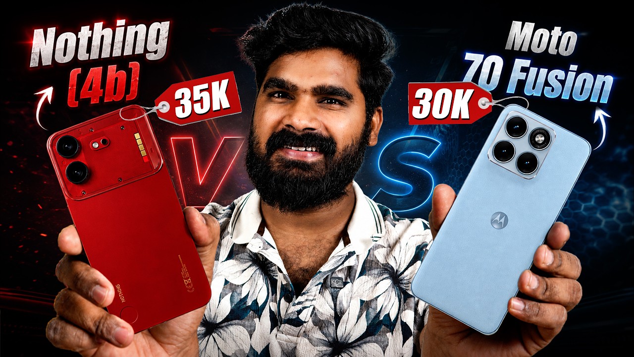 Nothing Phone (4b) vs Moto Edge 70 Fusion | Best Phone Around 30K | in Telugu