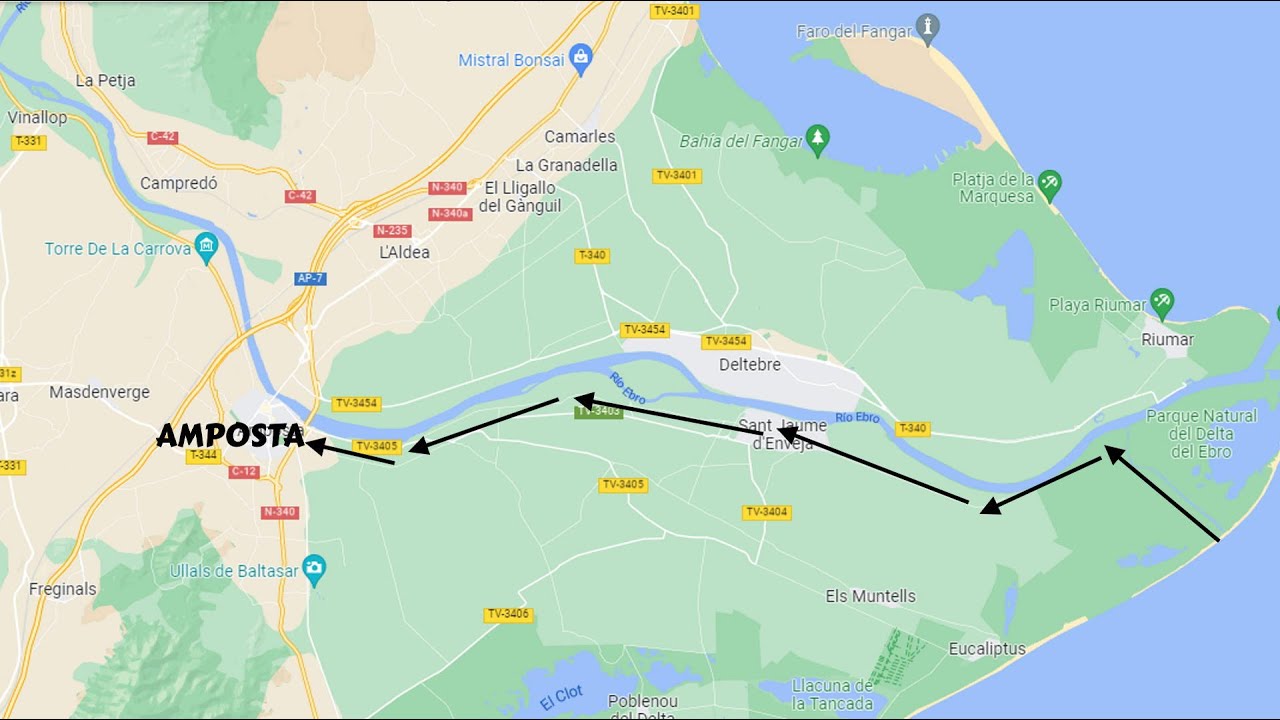 Ruta en bicicleta por el Delta del Ebro. De  l´aldea a deltebre hasta el  mar y vuelta a amposta