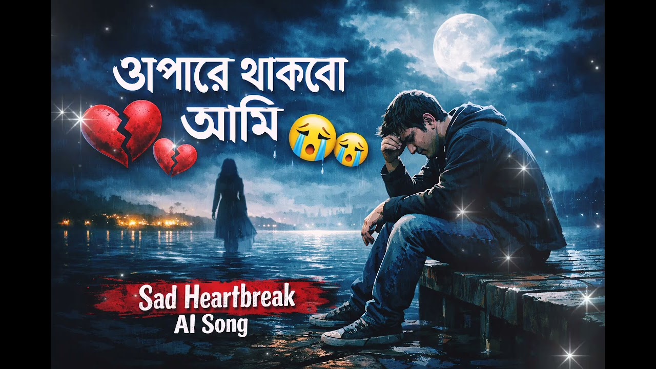 ওপারে থাকবো আমি sad song AI made#song #ai #aisongs 