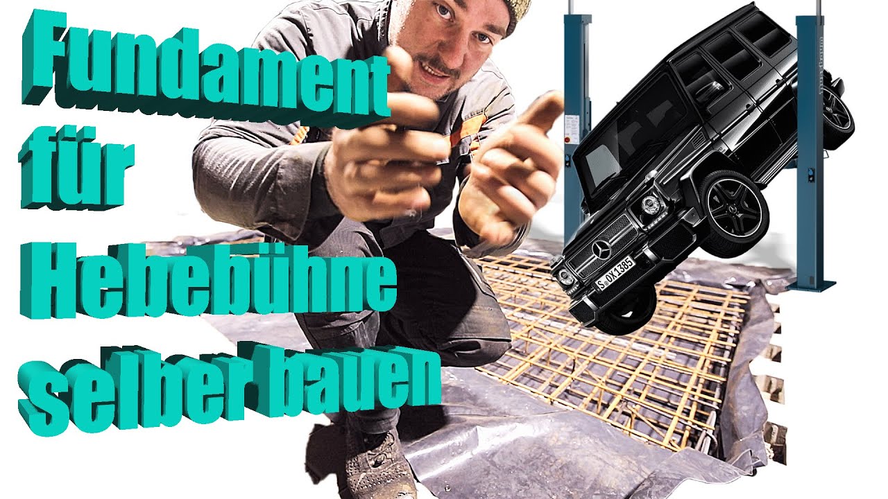 Fundament für Hebebühne selber gießen  | felix_themechanic
