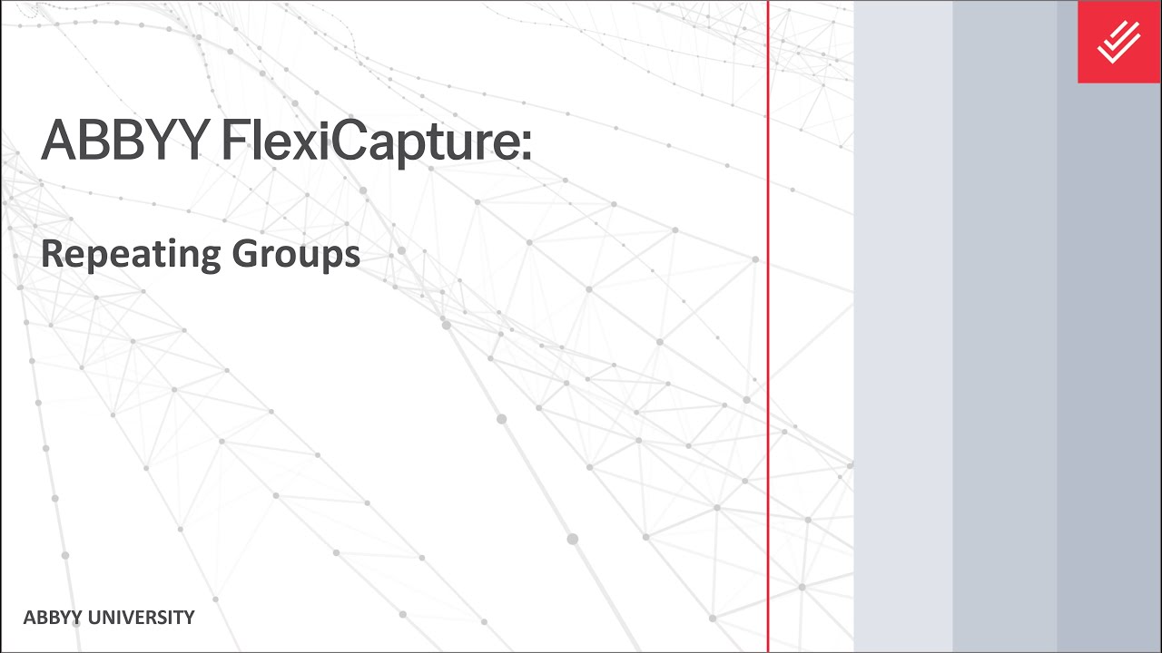 ABBYY FlexiCapture Explainer: Repeating Groups