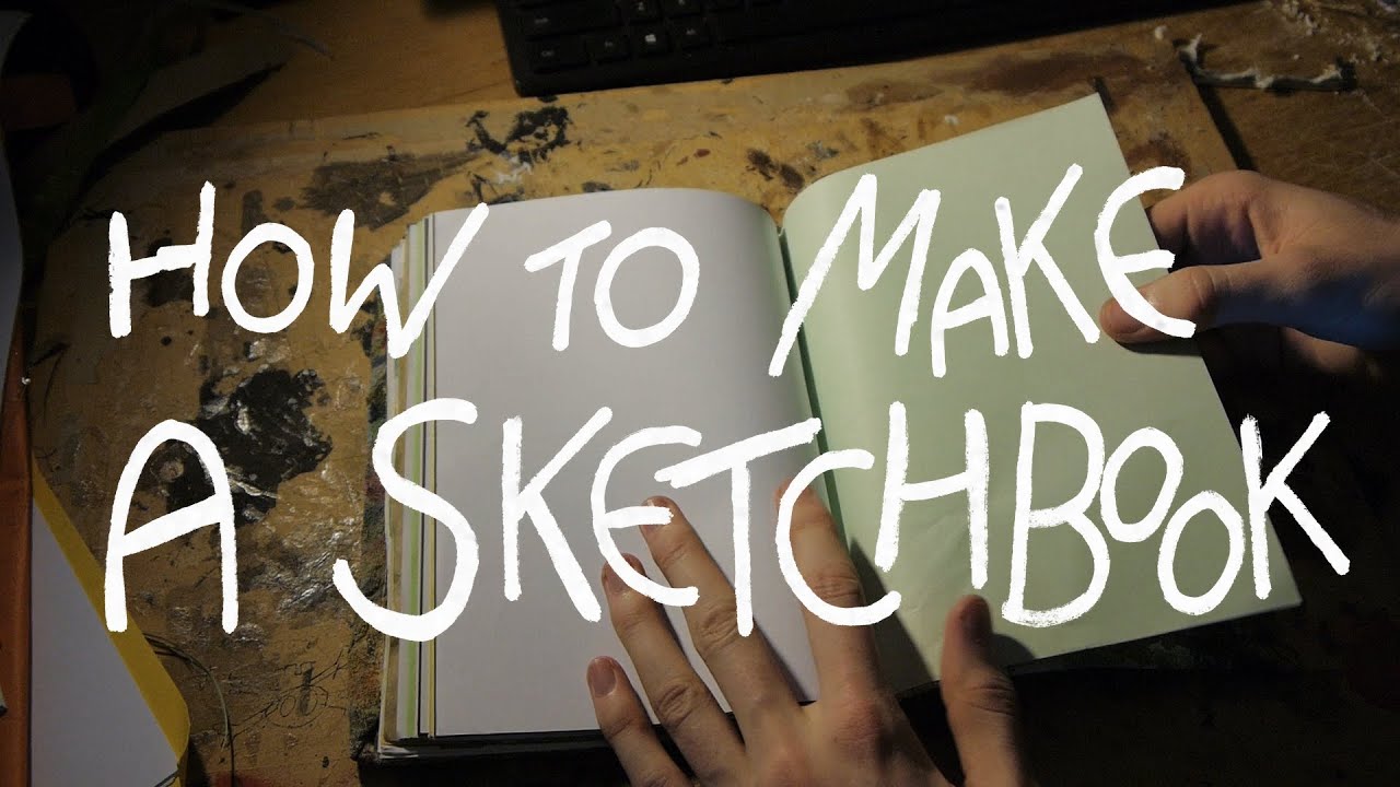 How I use Scrap Paper to make my Sketchbooks