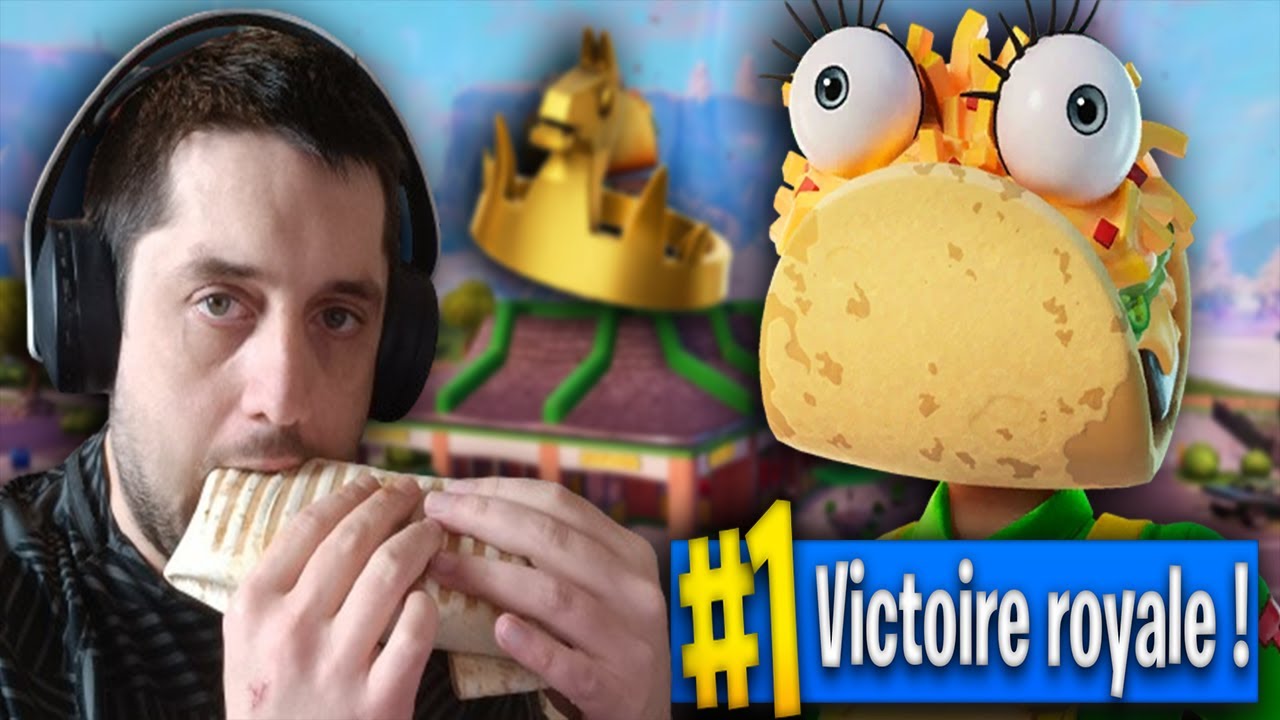 ASMR FR : JE MANGE UN TACOS SUR FORTNITE BATTLE ROYALE