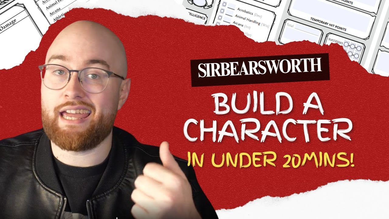 D&D For Absolute Beginners - Build A Character In 20 Minutes!
