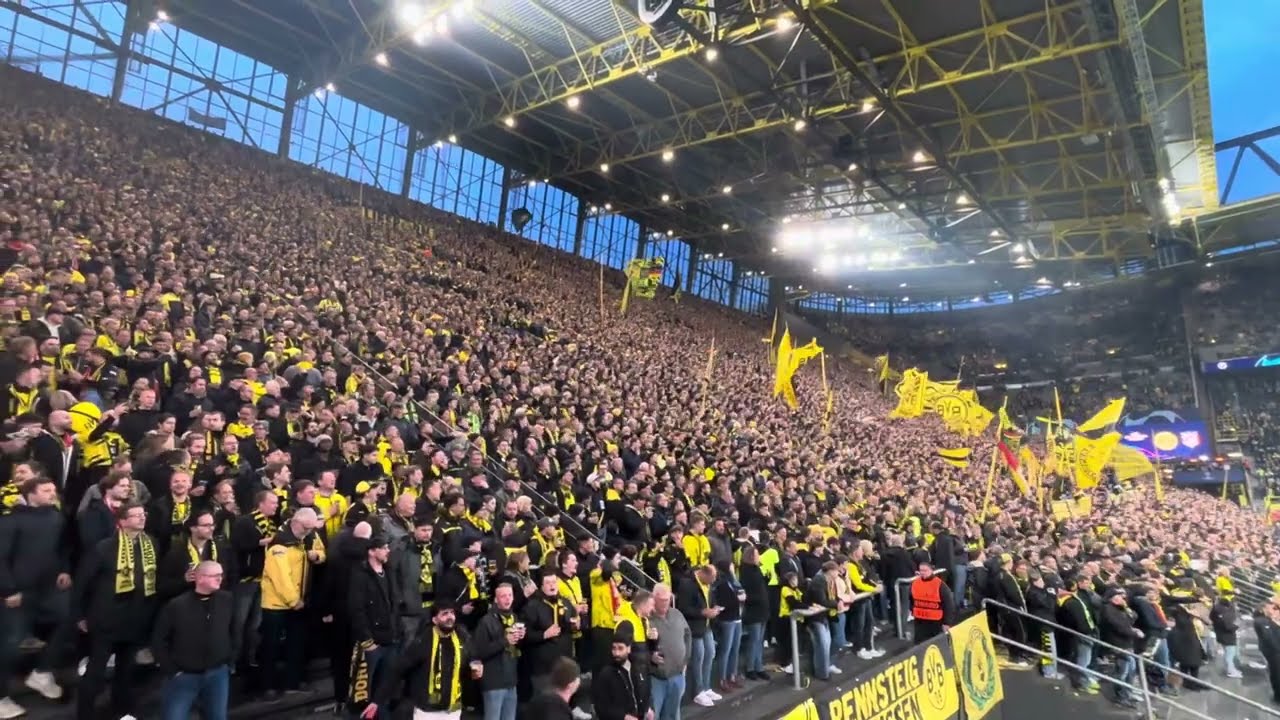 BVB Eskalation pur Krasse Stimmung vs. Atletico Madrid S&uuml;d Rockt ab!  #bvb #ultras #championsleague