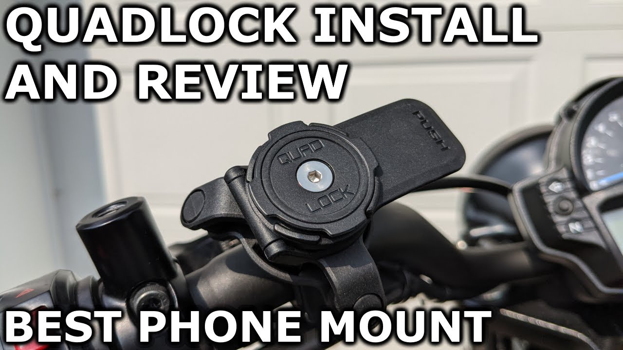Best Phone Mount for Motorcycle Quadlock Install and Review on Vulcan 650 S