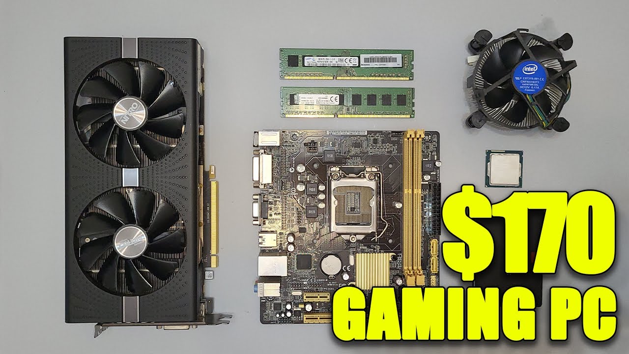 I5 4570 + RX 580 4GB | 170$ Budget Gaming PC Build | 4K