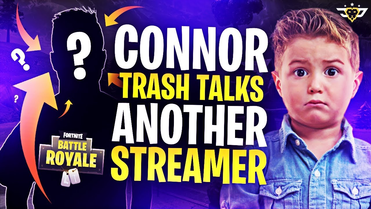 CONNOR TRASH TALKS ANOTHER STREAMER?! TOO FUNNY LOL! (Fortnite: Battle Royale)
