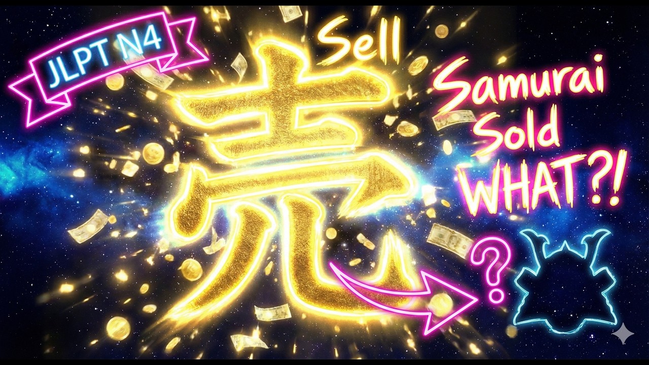 [JLPT N4] The Samurai Sale: The Surprising History Behind 売 (Sell) Kanji