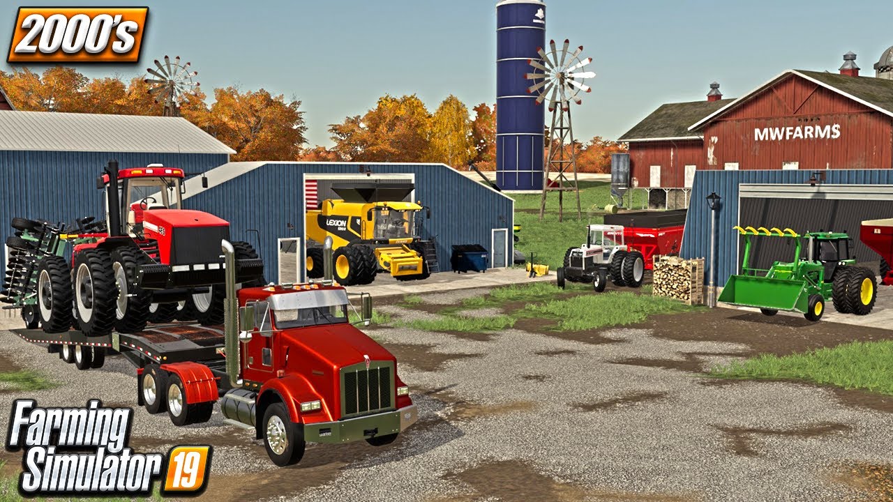 WELCOME TO 2000! | NEW EQUIPMENT AT AUCTION $1,300,000 (ROLEPLAY) FARMING SIMULATOR 19 2000's Era