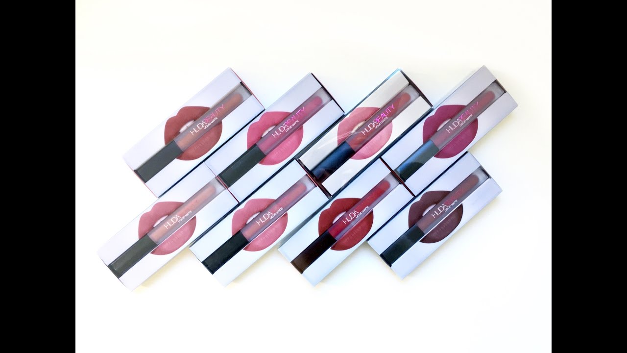 [Revue/Swatches] 8 Liquid Matte de Huda Beauty