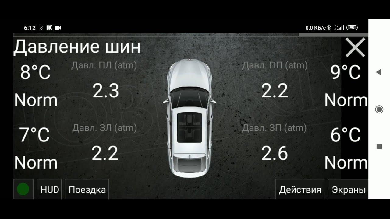 Настройка Hobdrive и проверка датчиков давления.