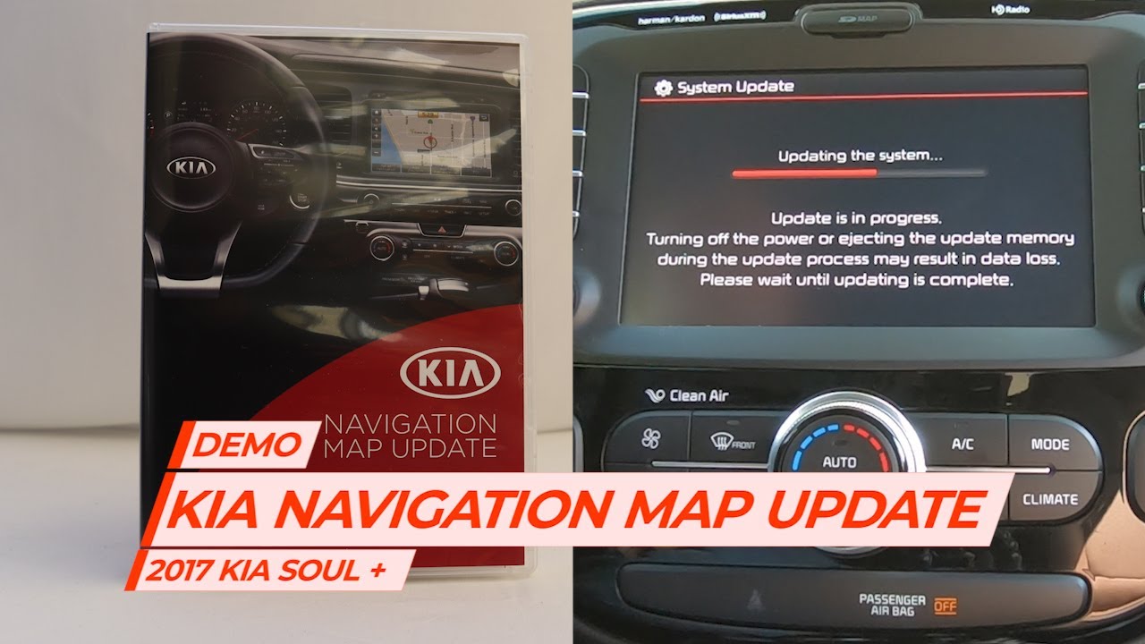 Обновление навигационных карт Kia — демонстрация процесса установки (США/Канада)