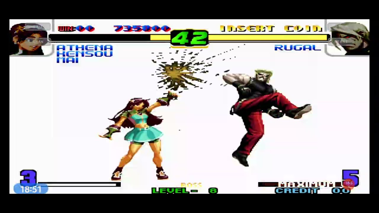 Athena vs Rugal + Ping Pong Kof 2005